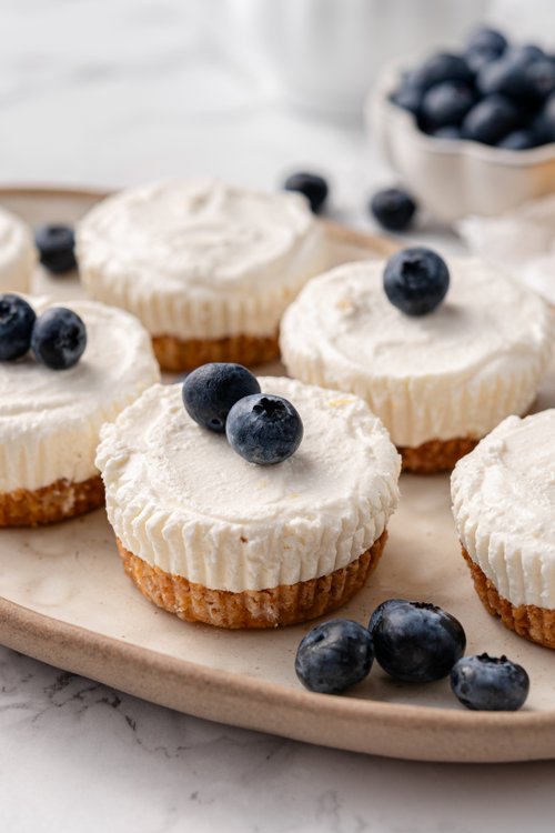 Cottage cheese cheesecake cups