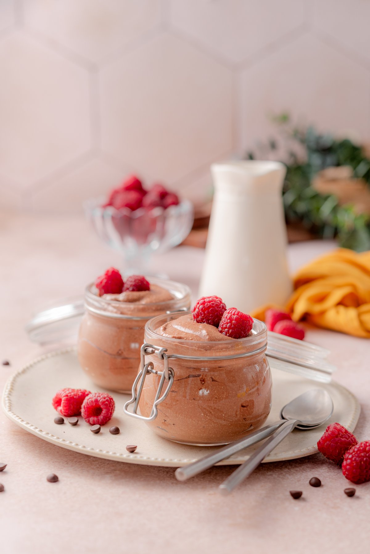 Cottage cheese chocolate pudding