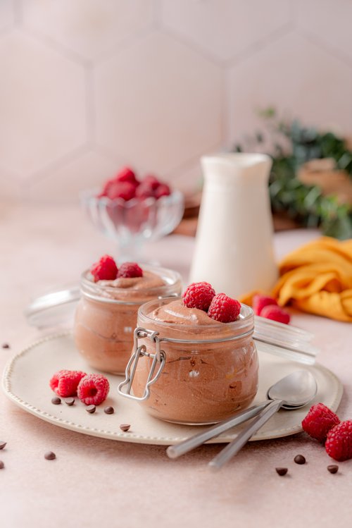 Cottage cheese chocolate pudding