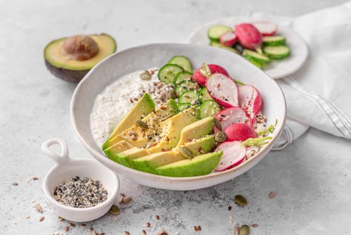 Cottage cheese everything bagel bowl