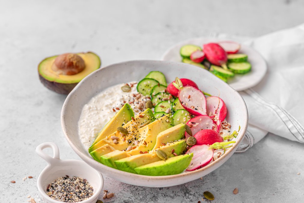 Cottage cheese everything bagel bowl