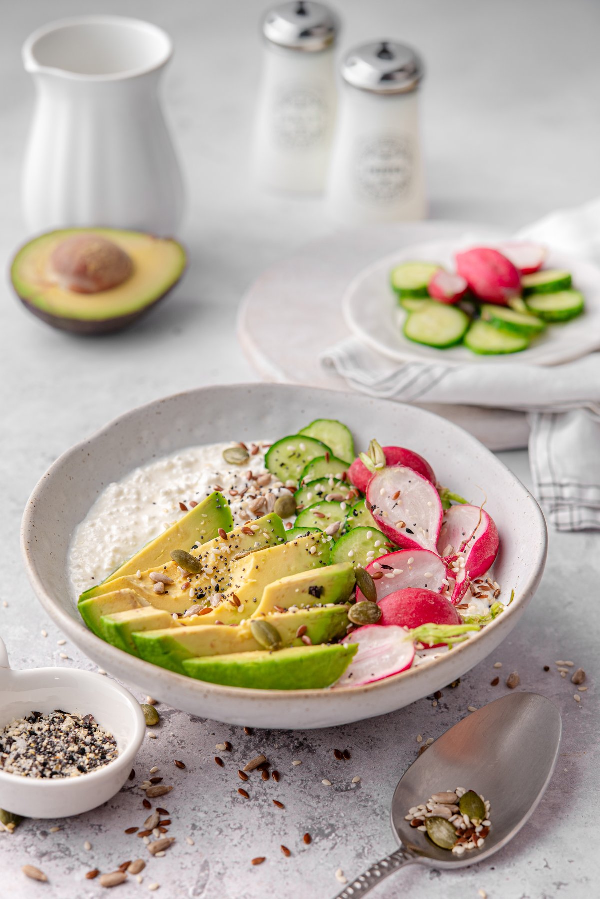 Cottage cheese everything bagel bowl
