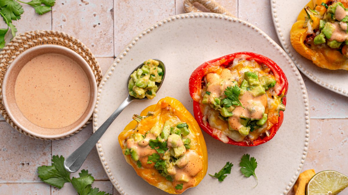 Low-carb Mexican stuffed peppers