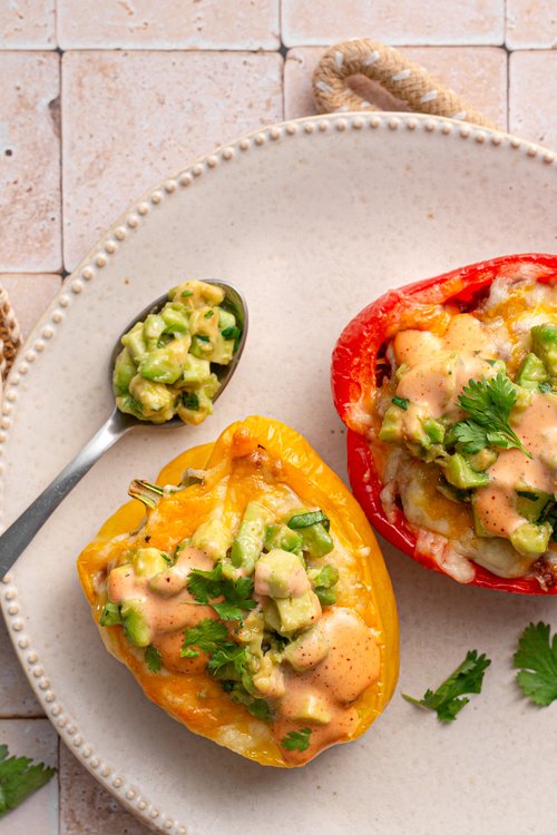 Low-carb Mexican stuffed peppers