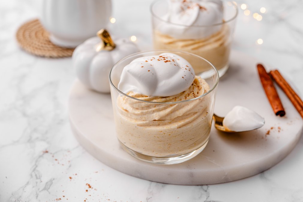 Low carb pumpkin mousse