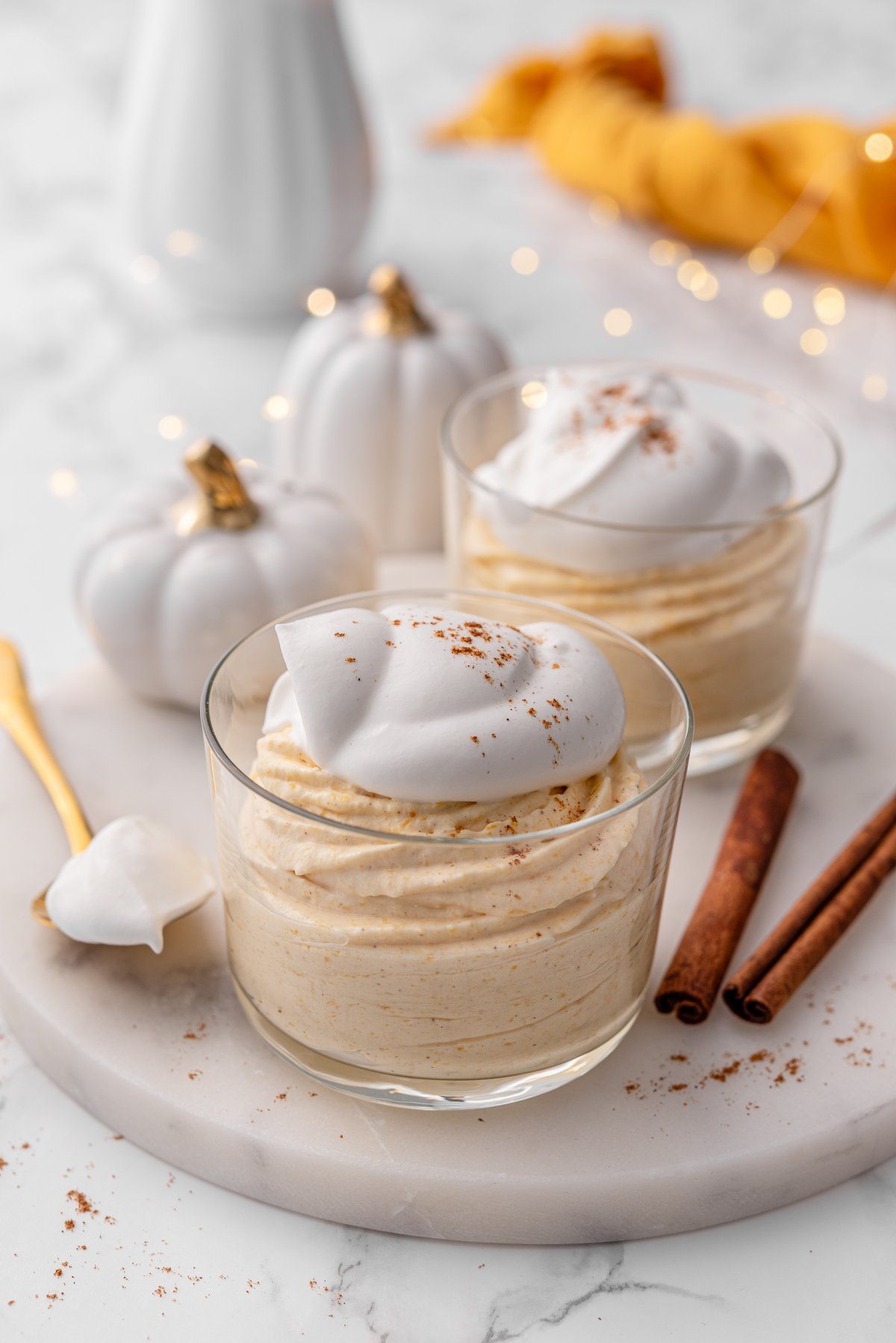 Low carb pumpkin mousse