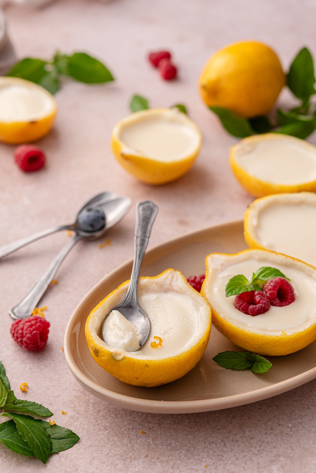 Keto lemon posset