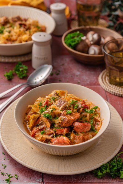 Low carb bigos (Polish hunter's stew)