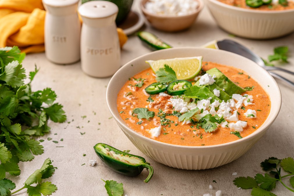 Low carb creamy chili soup