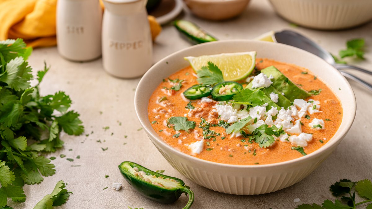 Low carb creamy chili soup