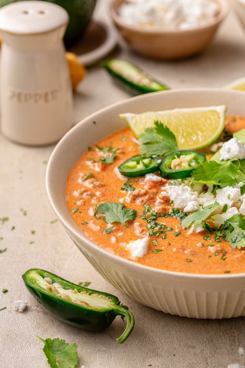 Low carb creamy chili soup
