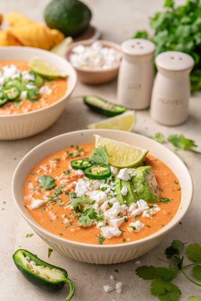 Low carb creamy chili soup