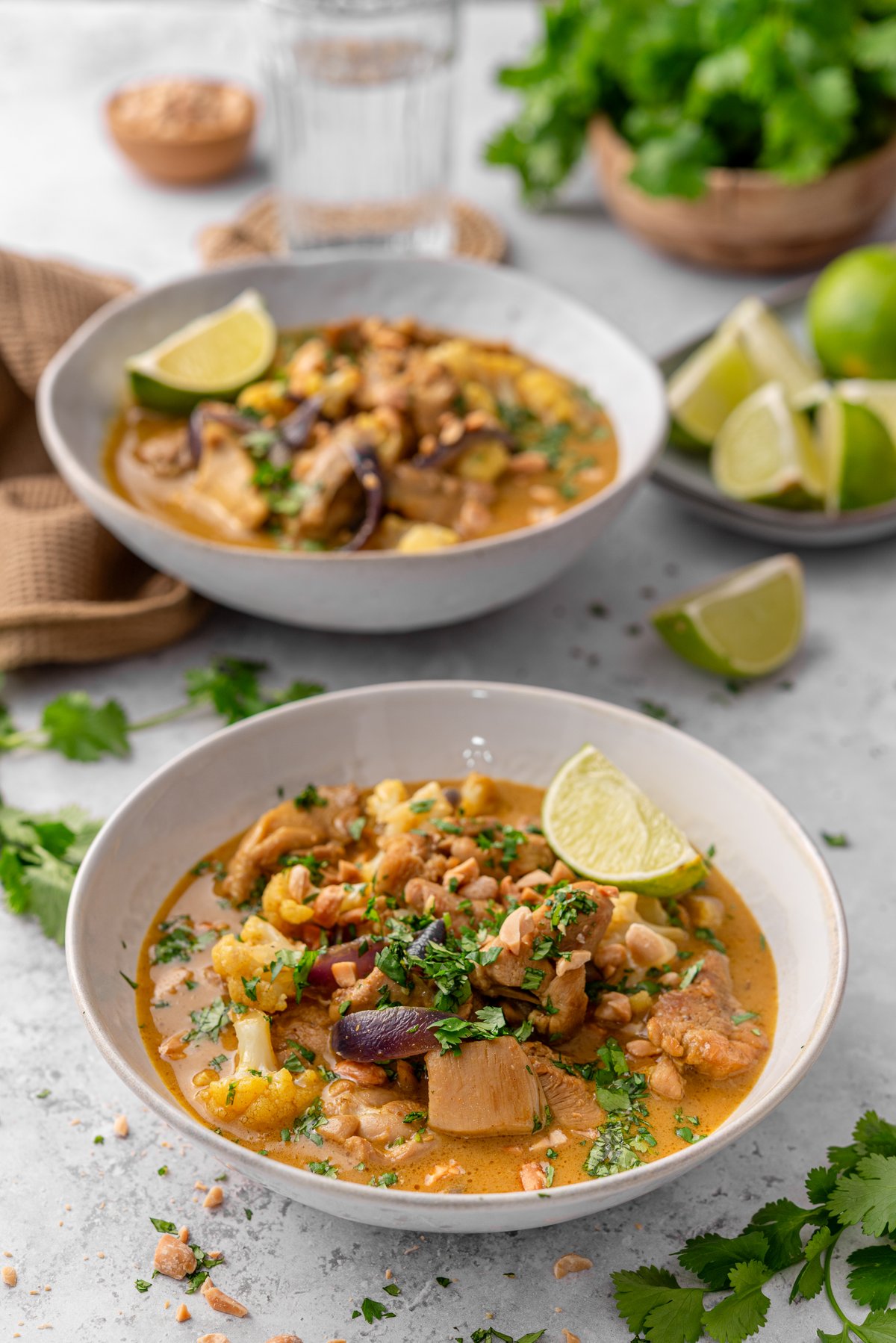 Low carb chicken massaman curry