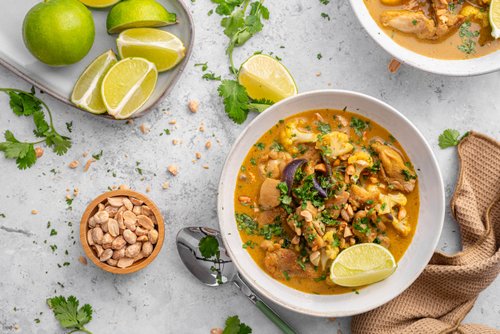 Low carb chicken massaman curry